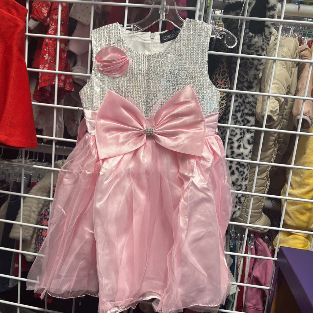 light pink shoulder bow dress